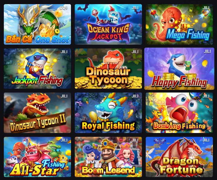 Game bắn cá đa dạng