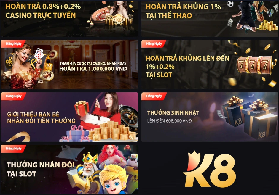 Đôi nét về khuyến mãi k8